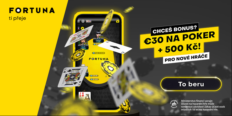 Fortuna Poker bonus je momentálně navýšen