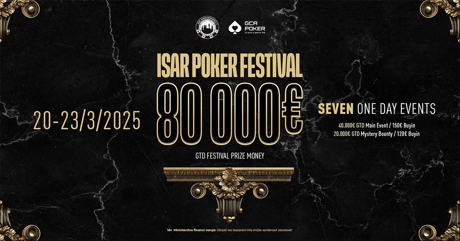 Main Event Isar festivalu nabídne garanci ve výši €40.000