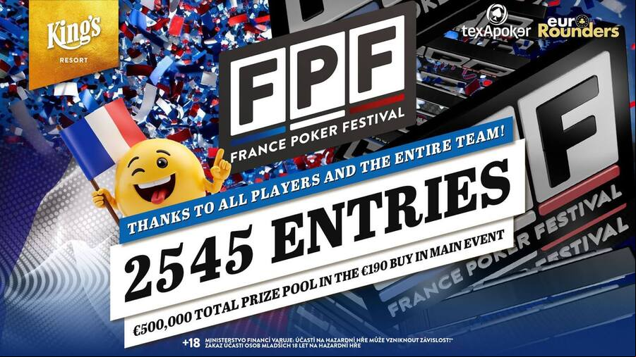 FPF Main Event v King’s napočítal 2.545 entries